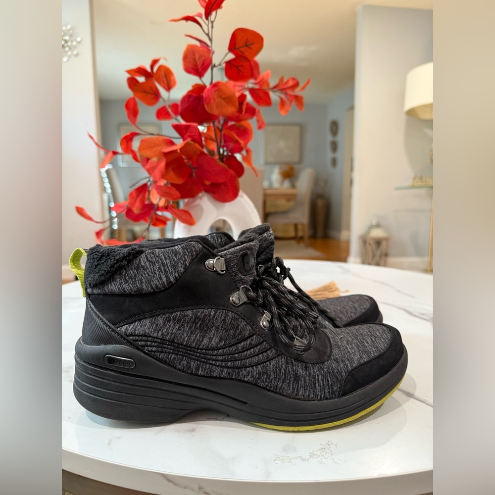 Bzees Black and Yellow Comfort Shoes